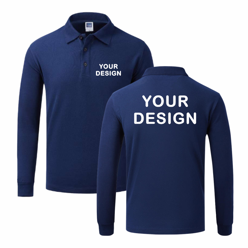 Polo Shirt Pique - Erkek ve Kadın Uzun Kollu Polo