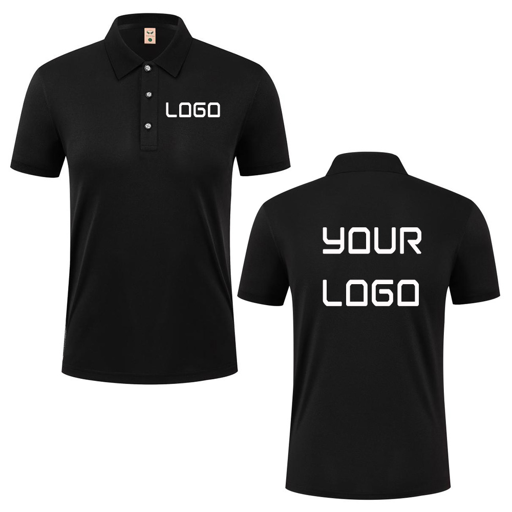 Polo Shirt Pique - Özel logo baskılı, nefes alabilen, kısa